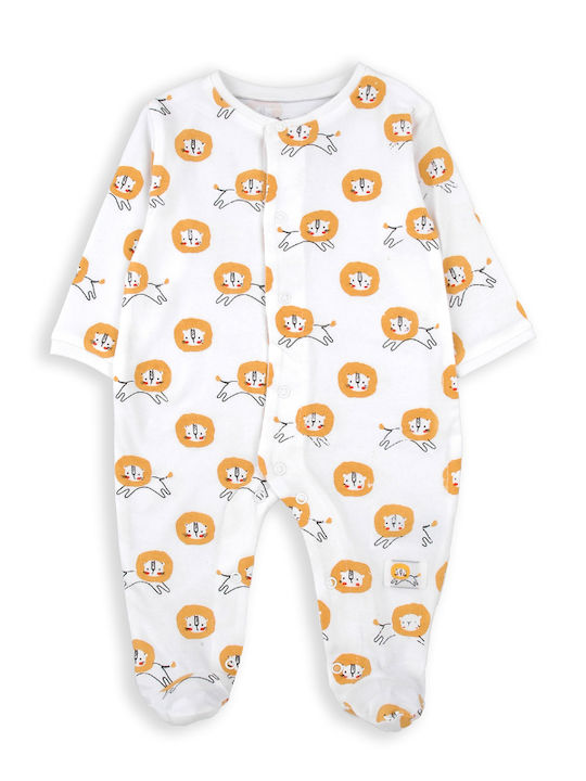 Babybol Baby Bodysuit Long-Sleeved White