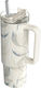 Quokka Handled Tumbler Glass / Stainless Steel BPA Free 950ml Multicolour with Handle and Straw