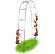 Arcadă Metalică pentru Grădină Flori Cățărătoare Negru 240x140x38 Cm Relaxdays