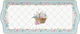 R2s Osterporzellanplatte Frühlingsblüte 35x15cm