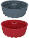 Bundt-Kuchen Silikonform Rot Weiß 24x24x10,5cm Alpina 2 Stück