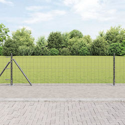 vidaXL Plasă de sârmă Galvanizat Gri 0.6x25m