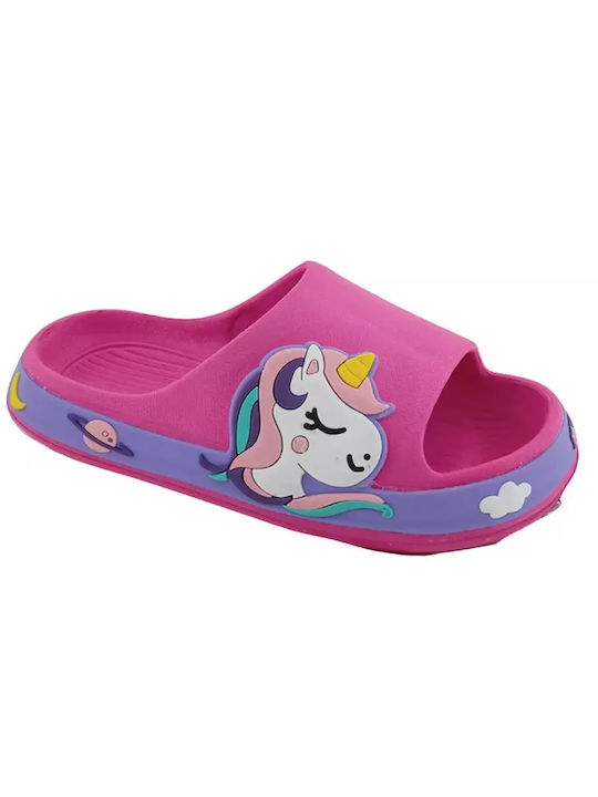 Cubanitas Kids' Slides Fuchsia