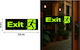 Αυτοκόλλητη Πινακίδα Exit 34x14cm