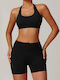 Set Women's Leggings Shorts Black
