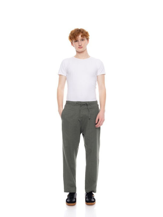Trousers in Relaxed Fit Khaki