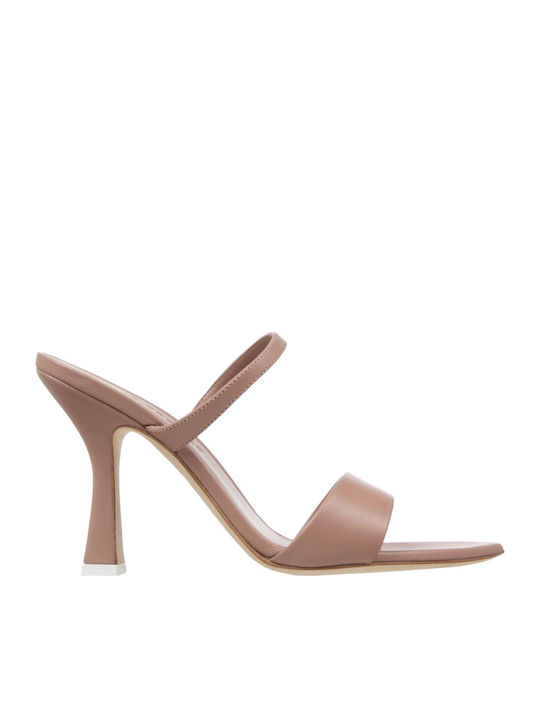 Leather Sandals Beige