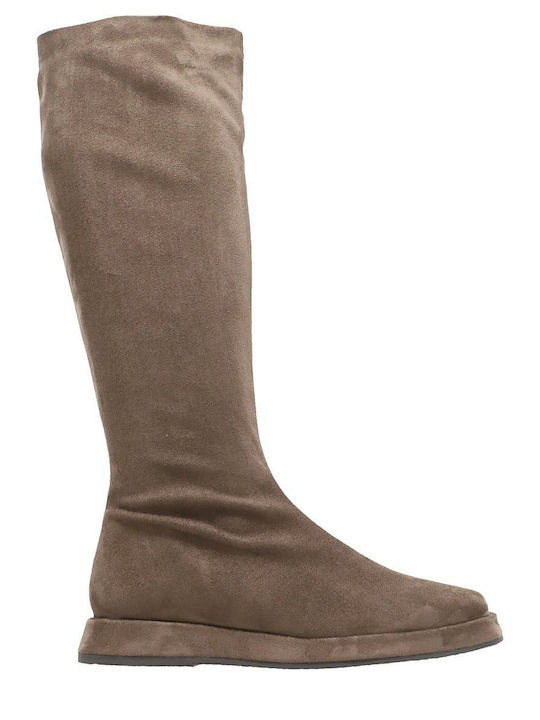 Wildleder Damenstiefel Braun