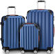 Set de bagaje Monzana Abs Baseline Albastru 3 piese 34 X 20 X 50 cm 40 X 25 X 60 cm 46 X 28 X 70 cm