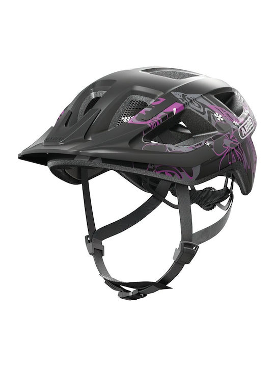 Abus Aduro 3.0 Maori Bicycle Helmet Black-purpl...