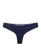 Women's Brazil Seamless with Lace Blue