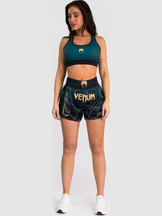 Pantaloni scurți Muay Thai Venum Tactical Xt pentru femei, negru și verde pădure