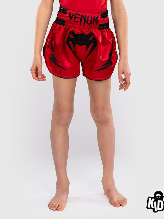 Venum Inferno Kids Muay Thai Shorts Cherry Red
