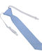 Kids' Light Blue Linen Tie with Elastic