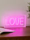 Dekorative Lampe Liebe Rosa