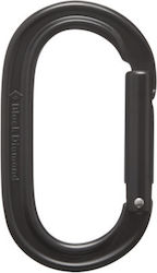 Black Diamond Oval Keylock Karabiner Schwarz Bd...