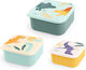 Miniland Plastic Kids' Lunch Set Dinosaurs Various Designs / Assortment of Designs