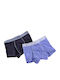 MEI Set of Kids' Boxers Black/Denim 2pcs