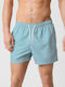 Men's Swimwear Shorts Light Blue with Patterns