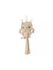 SP Souliotis Hanging Wall Decor Owl Ecru Fabric 60cm