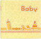 ZEP Children's Album Baby Letters 20 Pages Yellow with Rice Paper 24x24cm