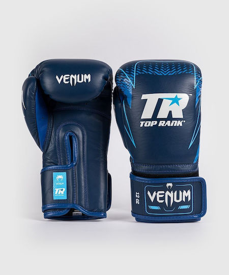 Venum Boxing Gloves Leather for Match Blue