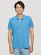 Polo Short Sleeve Blue Men's Blouse