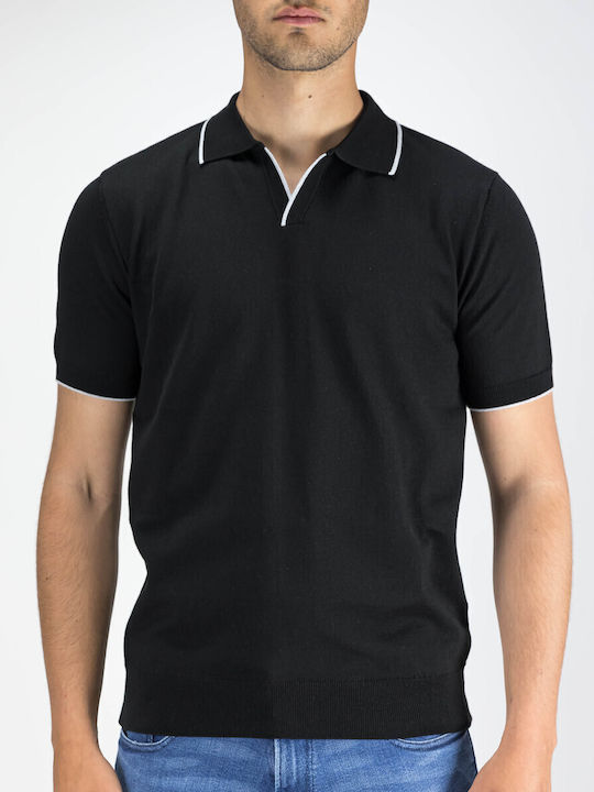 Guy Laroche Polo Kurzarmbluse Black