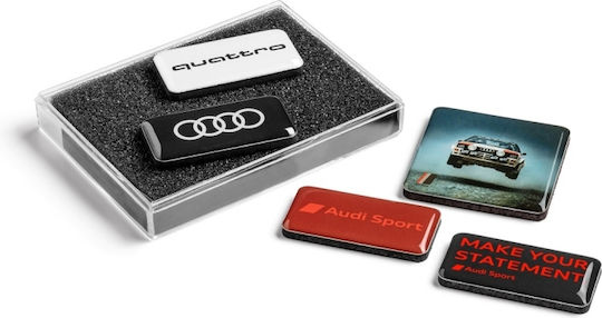 Set 5 Original Audi Sport Fridge Magnets
