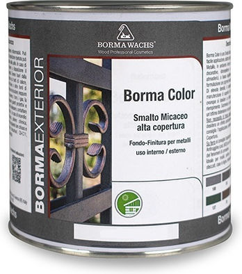 Borma Wachs 6941100 Borma Color Iron Micaceous Enamel Αντισκωριακό Μεταλιζέ Νο100 Γκρι Ανοιχτό 375ml