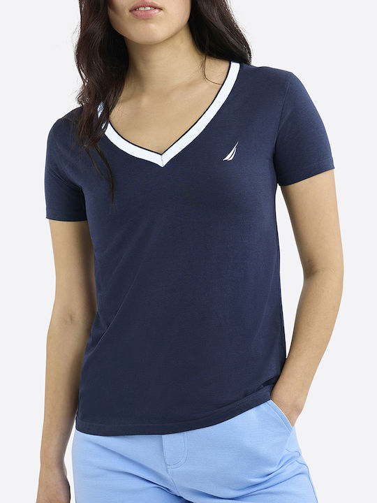 Nautica Women's T-shirt Navy Blue