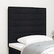 vidaXL Fabric Bed Headboard Black 90x88cm