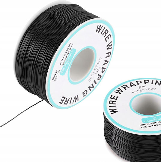 Καλώδιο Τύπου Kynar Awg 0.25mm Μαύρο 200m