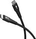 Goobay Braided USB 2.0 Cable USB-C male - USB-C 60W Μαύρο 2m 73954