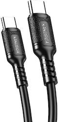 Kakusiga USB 2.0 USB-C masculin - USB-C 60W 1m (KSC-984-CC-BK) Kakusiga USB 2.0 USB-C masculin - USB-C 60W 1m (KSC-984-CC-BK)