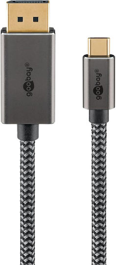 Goobay Braided USB 3.1 Video Cable USB-C Male - DisplayPort Black 1m 75707