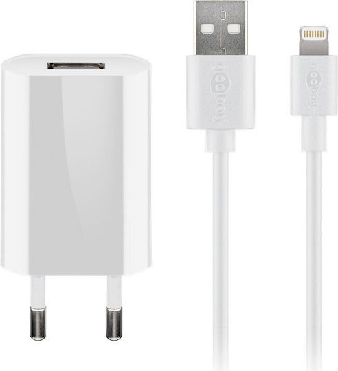 Goobay Редовна USB-C към Lightning кабел 5W Бял 1м (44978)
