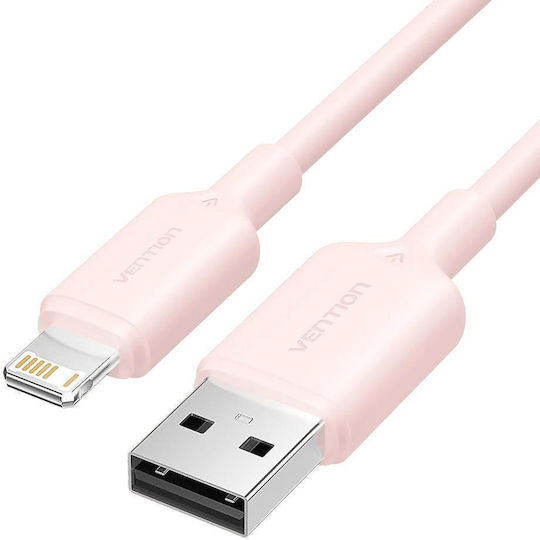 Vention USB-A to Lightning Cable Ροζ 1m LAMPF