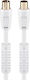 Goobay Antenna Cable Coax male - Coax female White 10m (27718) 1pcs