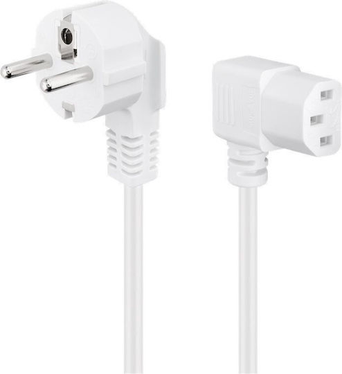 Goobay IEC C13 - IEC C13 Cable 5m Λευκό 93120