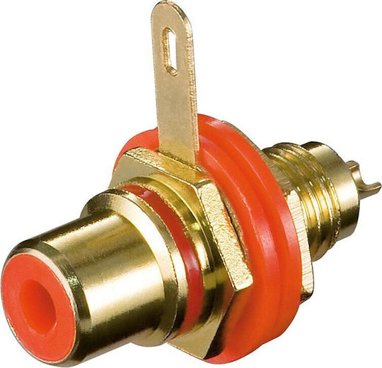 Goobay Rca Female Connector Housing Assembly Insulation Soldered Connection 10 Pcs 11307