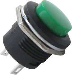 Druckknopf Grün Typ R13-507 Durchmesser: 16mm 250VAC-3A Max Monostabil Kontakt bei Druck