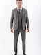 Men's Suit with Vest Gray