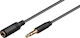 Goobay Goobay 3.5mm Jack Cable - 3.5mm Female - 3.5mm Male Black Length 1m 97113
