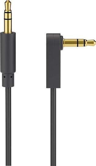 Goobay Goobay 3.5mm Jack Cable - 3.5mm Male to Male Black 0.5m with Gold Plated Terminals