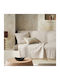 Gofis Home Laurel Ριχτάρι Πολυθρόνας Ζακάρ 180x180εκ. Beige 731/04