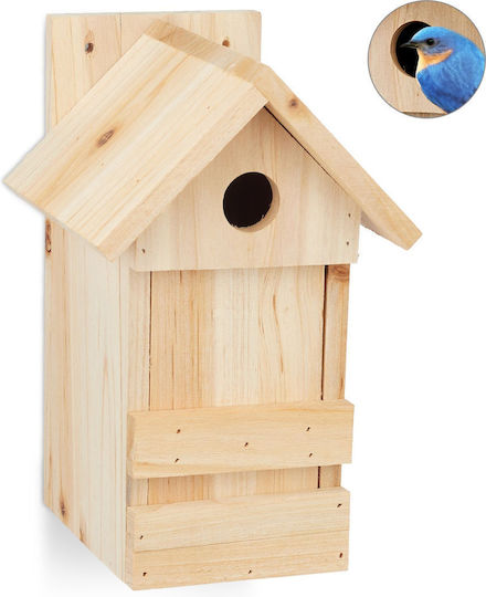 Căsuță Decorativă pentru Păsări din Lemn 25 X 16 X 14 Cm Naturală Căsuță Decorativă pentru Păsări din Lemn 25 X 16 X 14 Cm Naturală