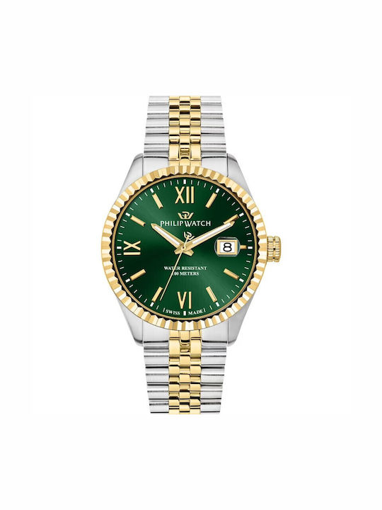 Philip Watch Men's Watch Automatic with Silver Metal Bracelet