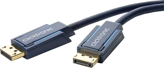 Clicktronic Cable DisplayPort male - DisplayPort male 2m Μπλε