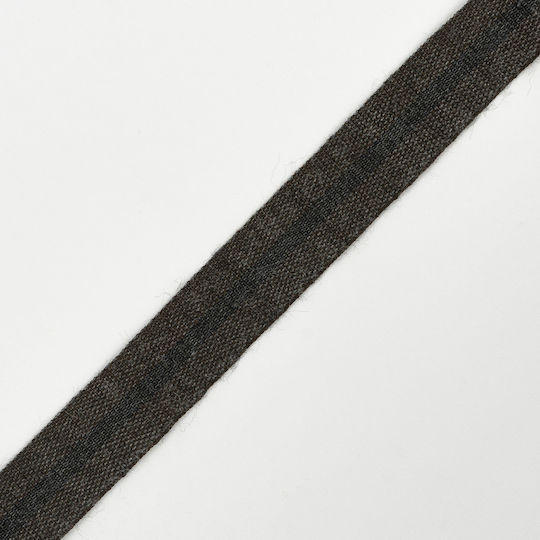 Acrylic Striped Ribbon Dark Brown Gray Cypress Center 2 Cm Meter